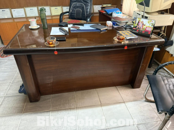 Computer table (100% Shegun Wood) 5ft x 2.5ft